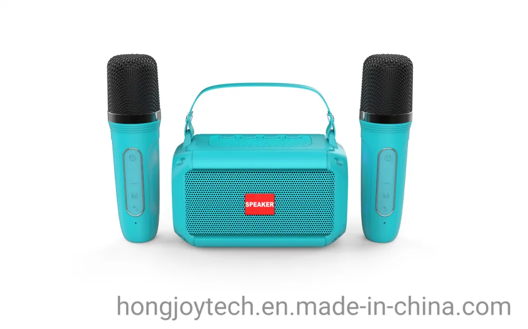 Portable PA Speaker System with 2 Wireless Microphone for Home Party, Meeting, Wedding, Church, Picnic, Outdoor/Indoor