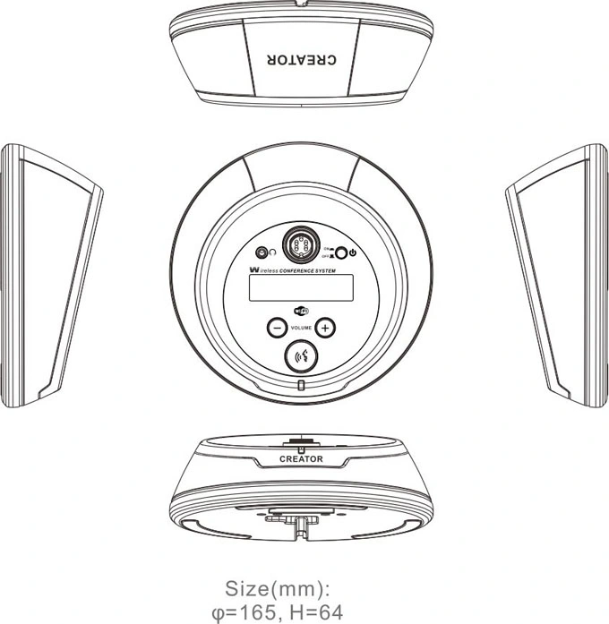 Ultimate Flexibility Interference-Free Wireless Microphone Wireless Conference System